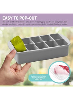 melii Baby Food Prep Silicone Tray With Lid  - Image 5