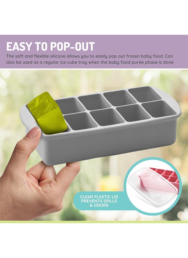 melii Baby Food Prep Silicone Tray With Lid  - Image 5