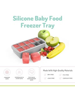 melii Baby Food Prep Silicone Tray With Lid  - Image 2