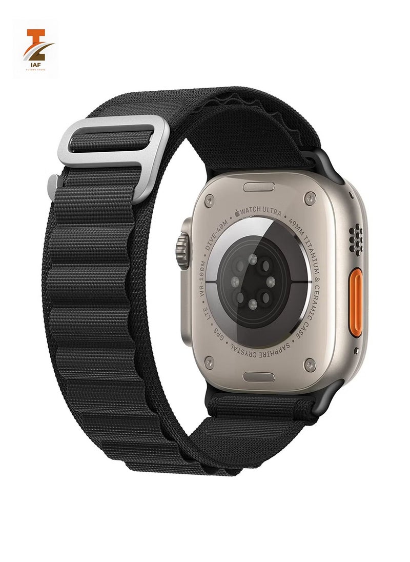 IAF - Apple Watch Alpine Loop Band 49mm/45mm/44mm Nylon Woven Sport Strap Compatible with iWatch Series 8/Ultra/7/SE/6/5/4/3/2/1 - Image 1