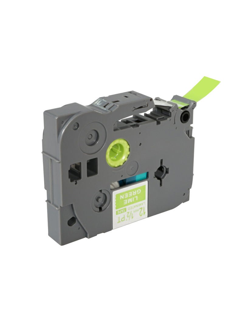 NIBEMINENT PUTY 4 Rolls Self-Adhesive White On Green Label Maker Tape Multicolour - Image 2