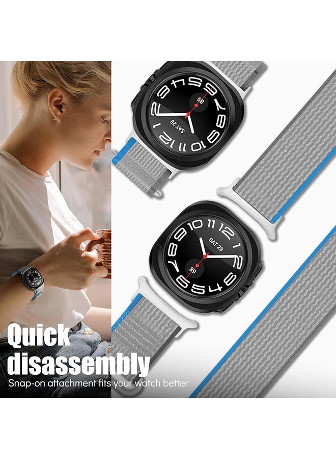 O Ozone (Pack of 3) Sport Loop Nylon Band Compatible with Samsung Galaxy Watch Ultra Bands 47mm (2024) Men Women, Adjustable Soft Elastic Replacement Wristbands Watch Band for Galaxy Watch Ultra7 - Multicolor  - Image 4