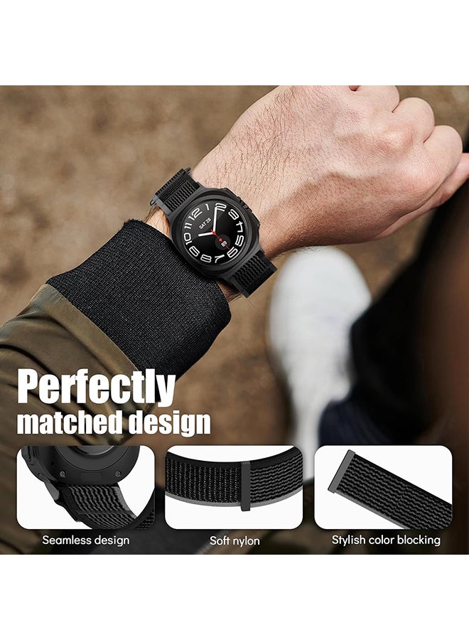 O Ozone (Pack of 3) Sport Loop Nylon Band Compatible with Samsung Galaxy Watch Ultra Bands 47mm (2024) Men Women, Adjustable Soft Elastic Replacement Wristbands Watch Band for Galaxy Watch Ultra7 - Multicolor  - Image 3