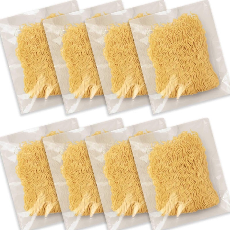 Hakubaku Authentic Plain Ramen Noodles - 8 Pack Kaedama, Japanese Non-Fried Noodles for Yakisoba and Ramen Dishes - Image 1
