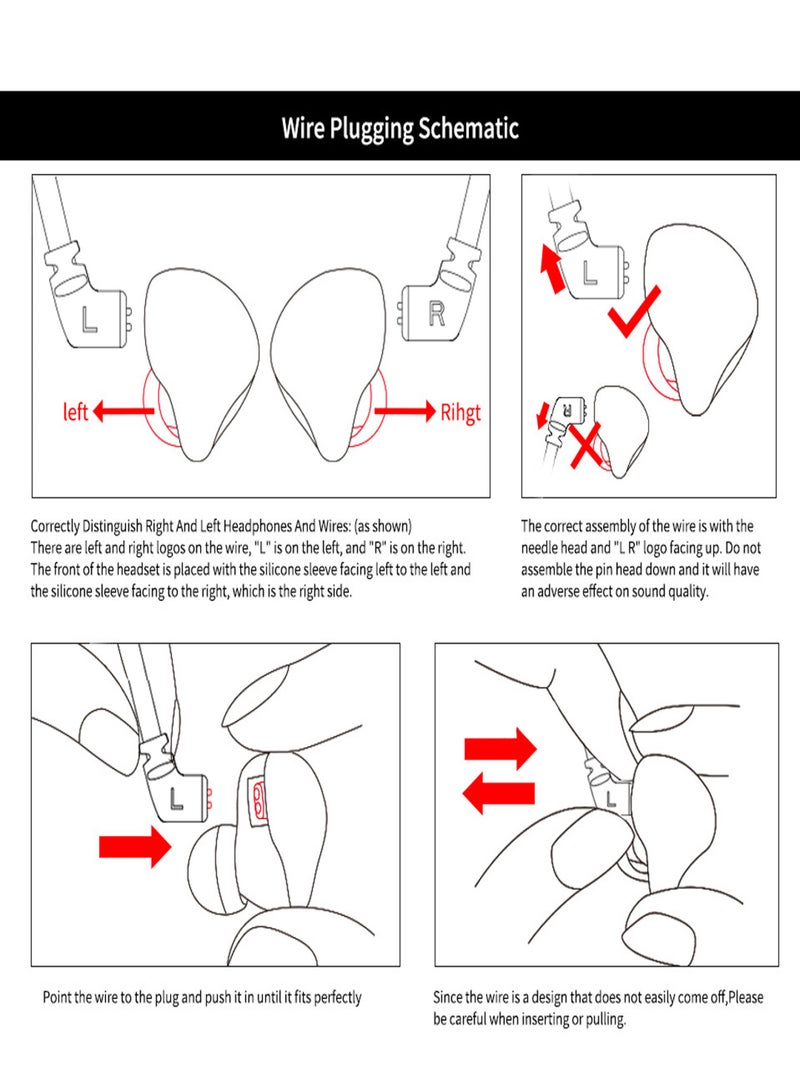 كي زد سماعات أذن سلكية KZ ZS10 Pro مقاس 3.5 مم، 1DD+4BA، سماعة أذن هاي فاي هجينة، سماعة رأس رياضية، كابل قابل للفصل ثنائي السنون - Image 3