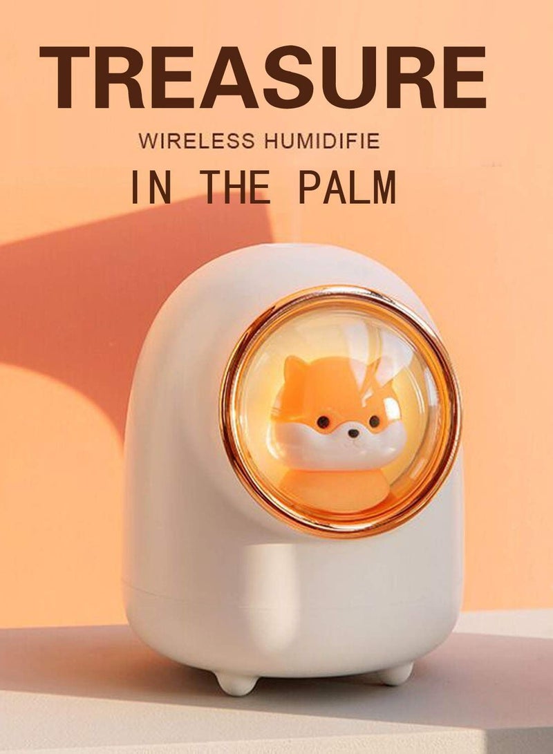 واي آند دي Humidifier for Baby Humidifiers Bedroom Small Plant Office with High and Low Mist Settings 2 Modes Super Quiet Up to 12 Hours White 400ml - Image 1