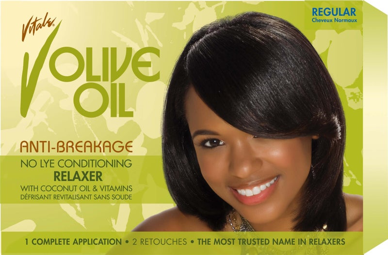Vitale Olive Oil Relaxer Kit, Super , Green - Image 4