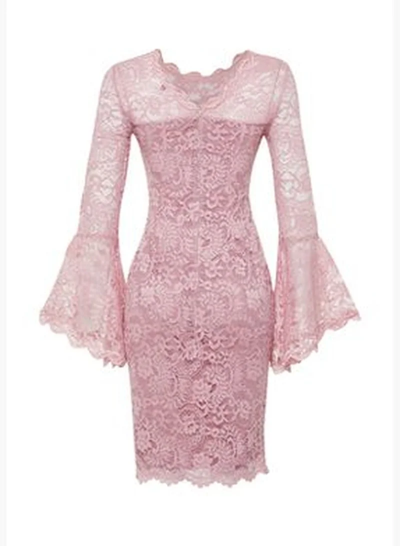 trendyol Lace Trumpet Dress