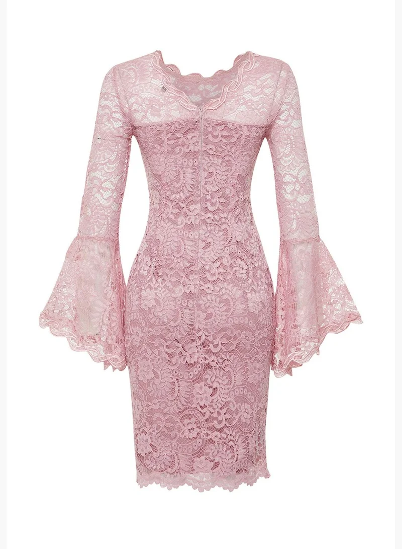 trendyol Lace Trumpet Dress