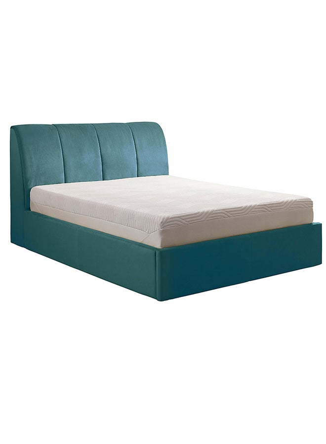 A to Z Furniture The Harrington Ottoman Bed 200x200cm Super King Bed in Teal Color