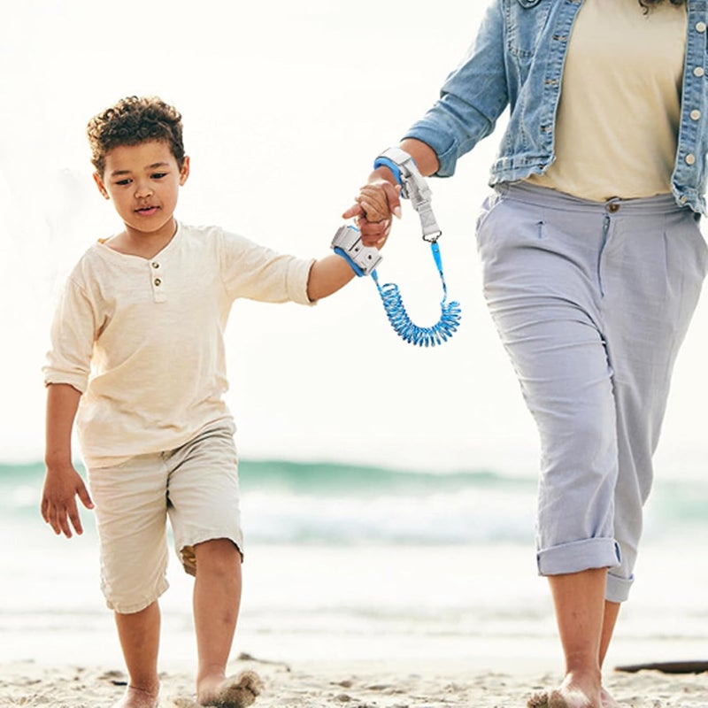 accmor 2 in 1 Toddler Leash with Magnetic Lock, Kids Anti Lost Wrist Link 2 Packs Keep Twins Close, Reflective Child Walking Restraints Hand Straps Tether for Baby Boys Girls to Outdoor Traveling - Image 5