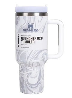 Stanley Quencher Stainless Steel Vacuum Insulated Tumbler with Lid and Straw for Water, Iced Tea or Coffee, Smoothie and More, 40 oz
