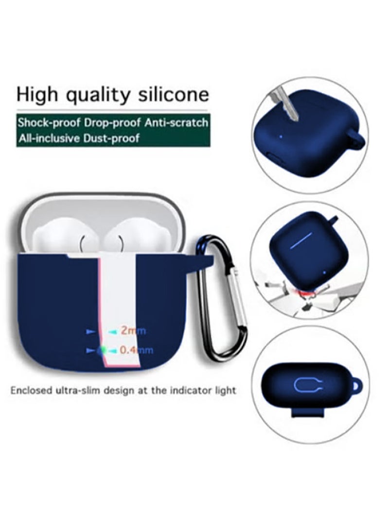 Silicone Protective Case Cover for Huawei FreeBuds Se 2/ Se 3 with Cleaner Kit and Ear Tips (Sky Blue) - Image 3