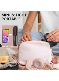 Portable Cordless Hair Straightener Brush, 2 in 1 Negative Ion Straightening Brush,65 Mins Long Battery Hot Comb Hair Straightener,12 Temp Settings Anti-Scald,USB Rechargeable - pzsku/Z5730EF35DEABC28921F3Z/45/_/1716860890/a6763e8a-9d2a-4aab-96bf-f5f0de2be157