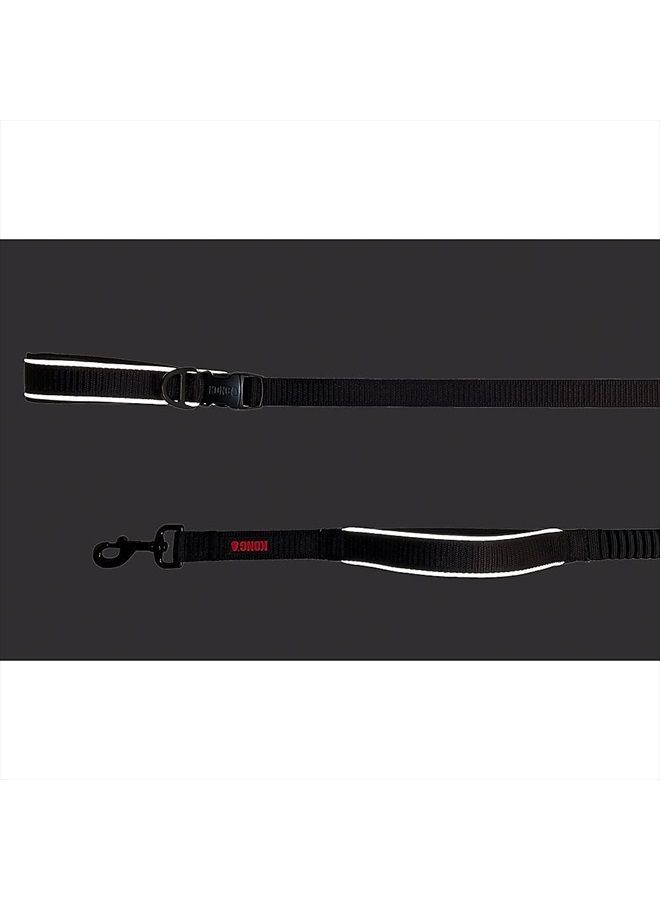 Kong Reflective Shock Absorbing Hands-Free Bungee Dog Leash 6' (Black) - Image 4