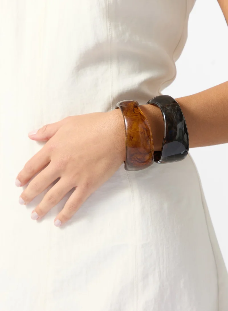 3PK Chunky Resin Bangle