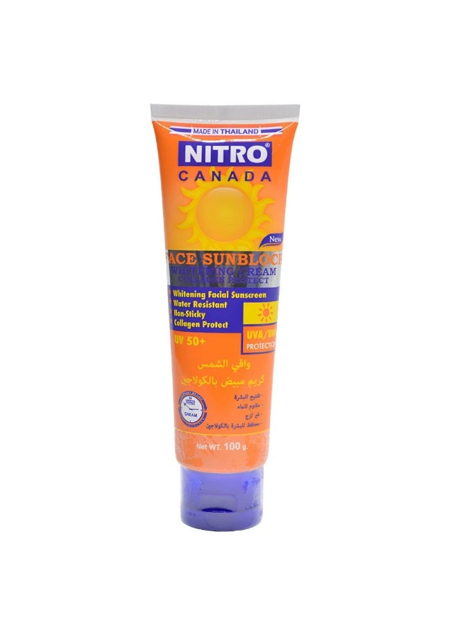 Canada facial sunscreen with Nitro Canada SPF 50 high protection and brightening