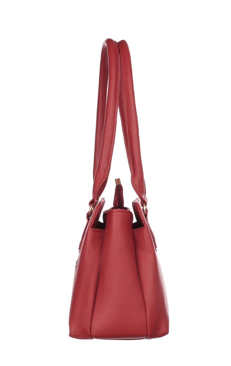 Keywest Women's Penguin Satchel Tote Handbag for Women | Ladies purse | Stylish Shoulder Bag | Gift For Woman | Maroon - Image 3