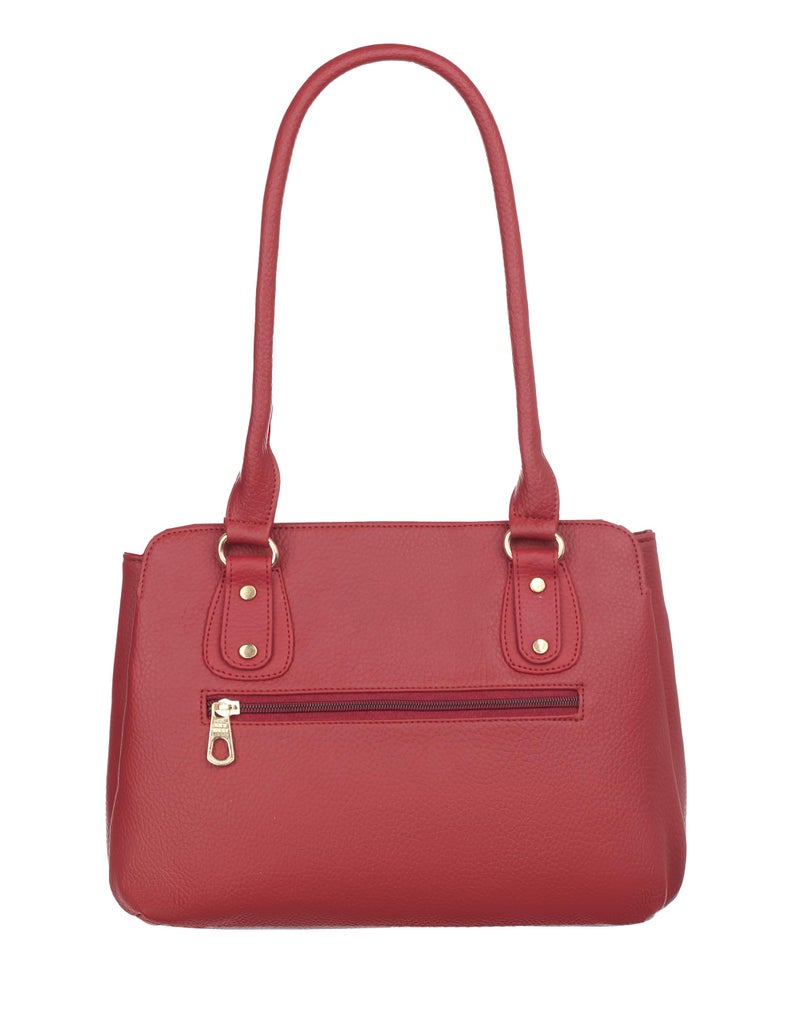 Keywest Women's Penguin Satchel Tote Handbag for Women | Ladies purse | Stylish Shoulder Bag | Gift For Woman | Maroon - Image 4