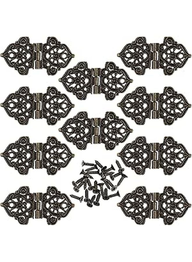Vintage Butterfly Zinc Alloy Hinges 10PCS For Jewelry Craft Storage Box - Image 1