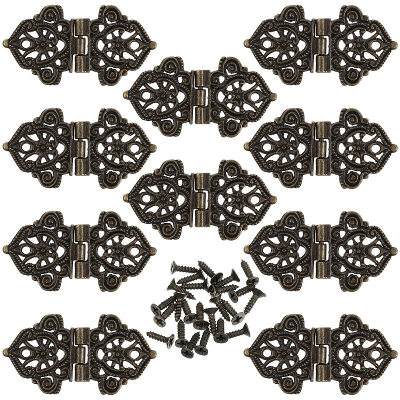 Vintage Butterfly Zinc Alloy Hinges 10PCS For Jewelry Craft Storage Box - Image 2