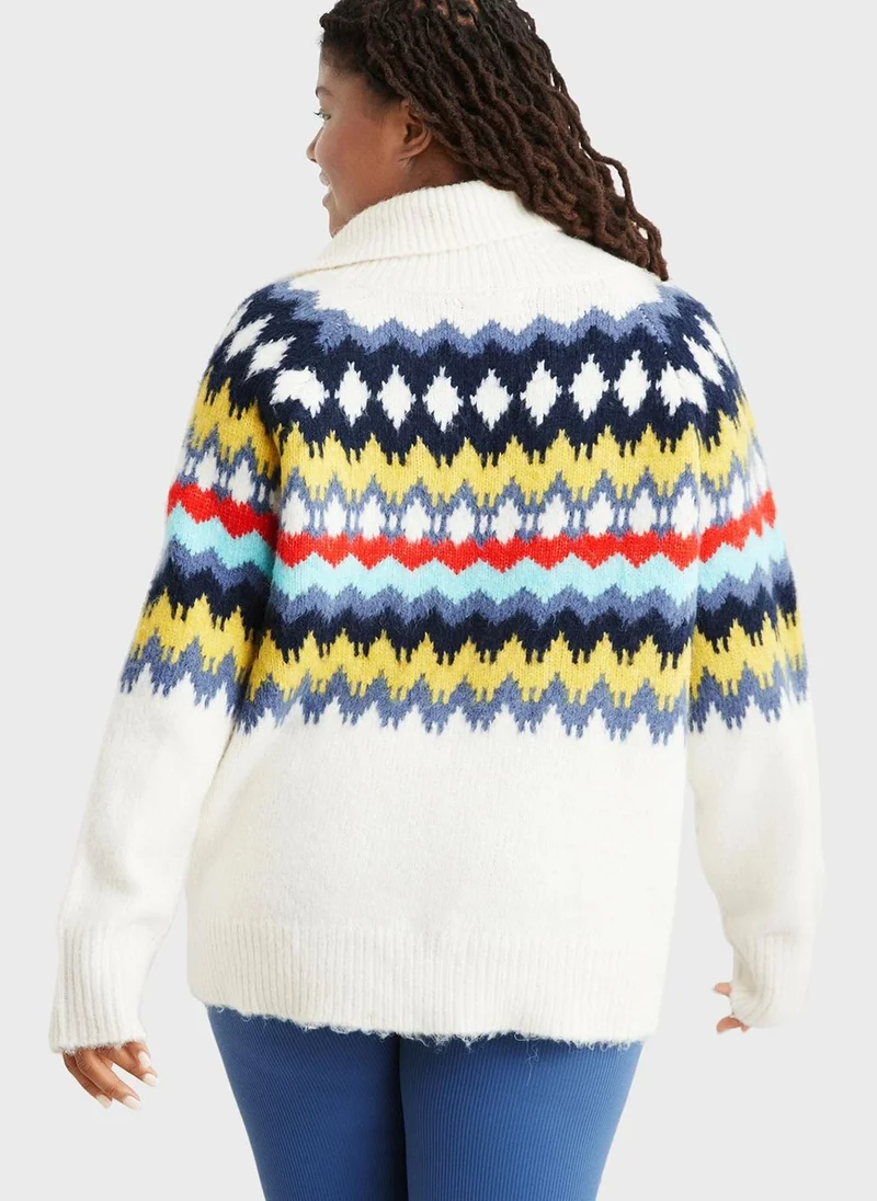 آري من امريكان ايجل Zip Detail Sweater