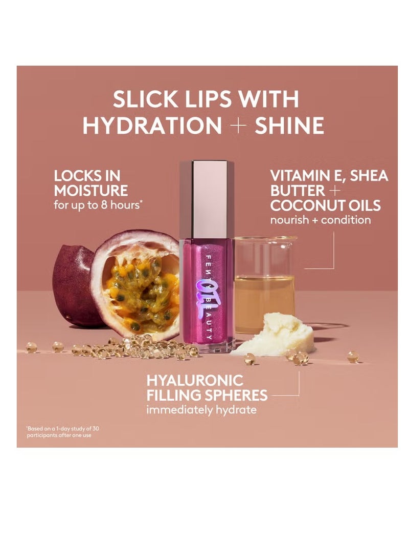 فنتي زيت لمعان الشفاه فنتي بيوتي، روز أمبر، 9 مل - Image 4