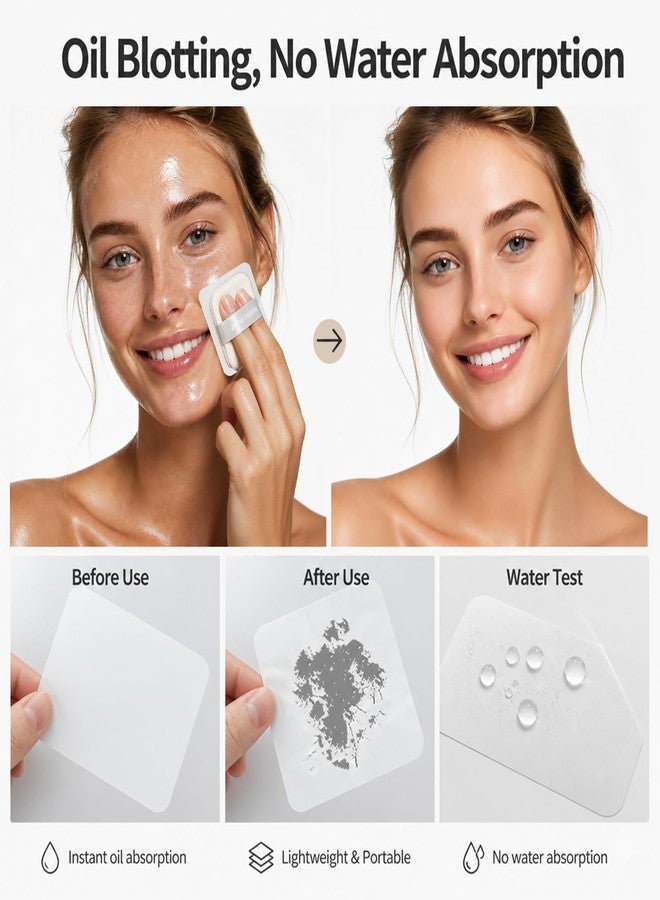 Okerker 300PCS Oil Blotting Sheets for Face - Absorbs Oil, Not Water, Saves Makeup - Image 3