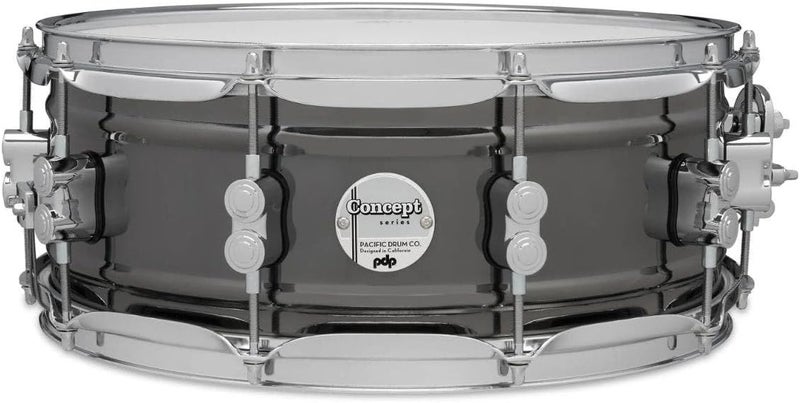 Pacific Drums PDP Concept Series Black Nickel Snare Drum - Image 1