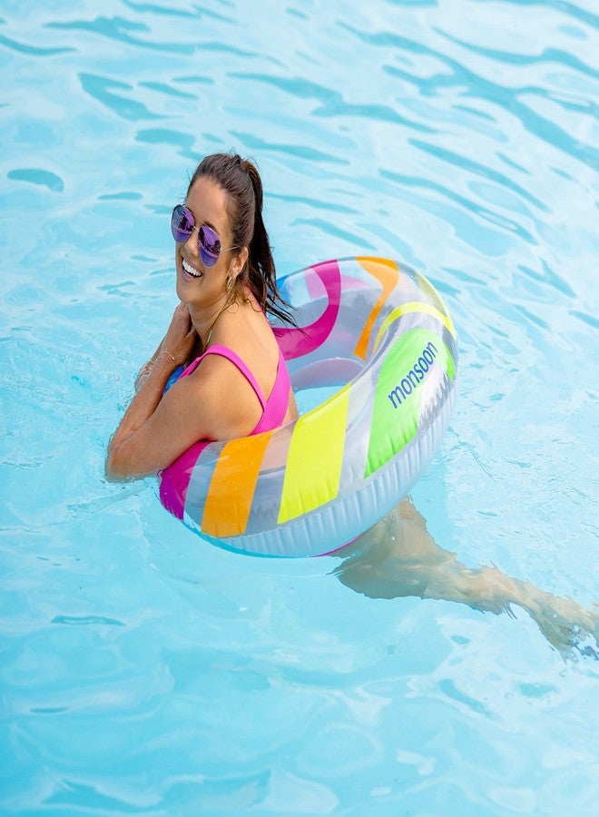 monsoon [Citrus] 2-Pack Luxury Pool Floats Swimming Float Beach Tube Floaties Ring Tubes - Pride - Image 4
