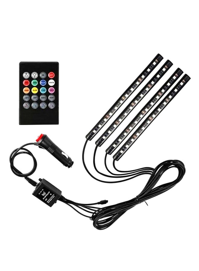 Loquat 4-Piece Car LED Strip Light Set