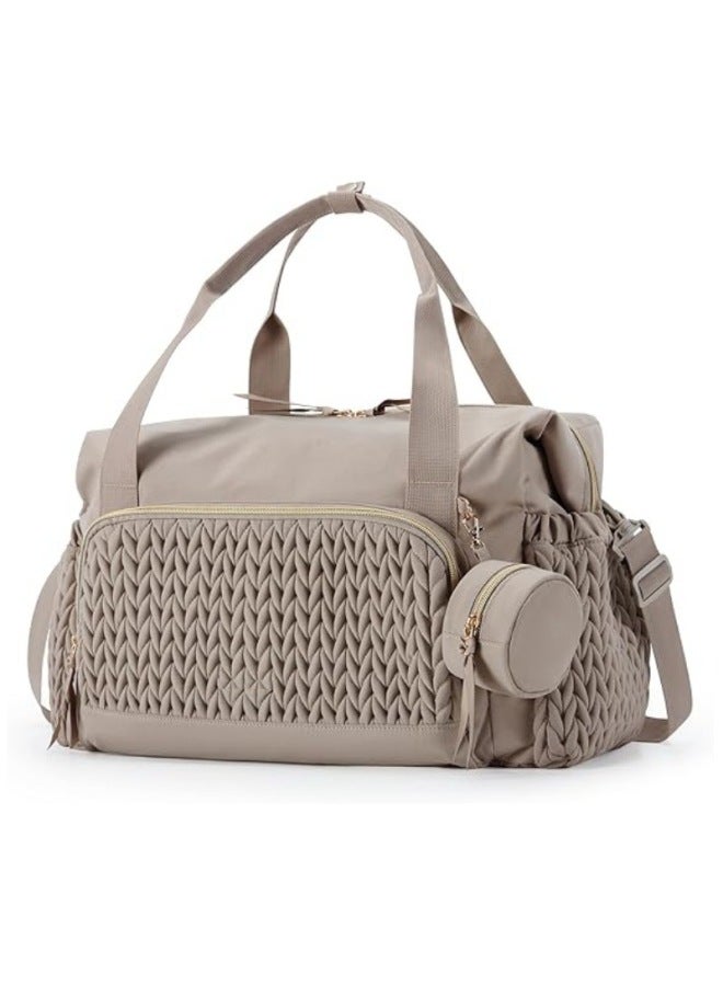 Product Diaper Bag Handbag, Large Capacity Travel Bag Diaper Bag, Hospital Labor Bag Baby Bag With Pacifier Box-Color:Black-Size:44.98 X 22.99 X 30 Cm - Image 2
