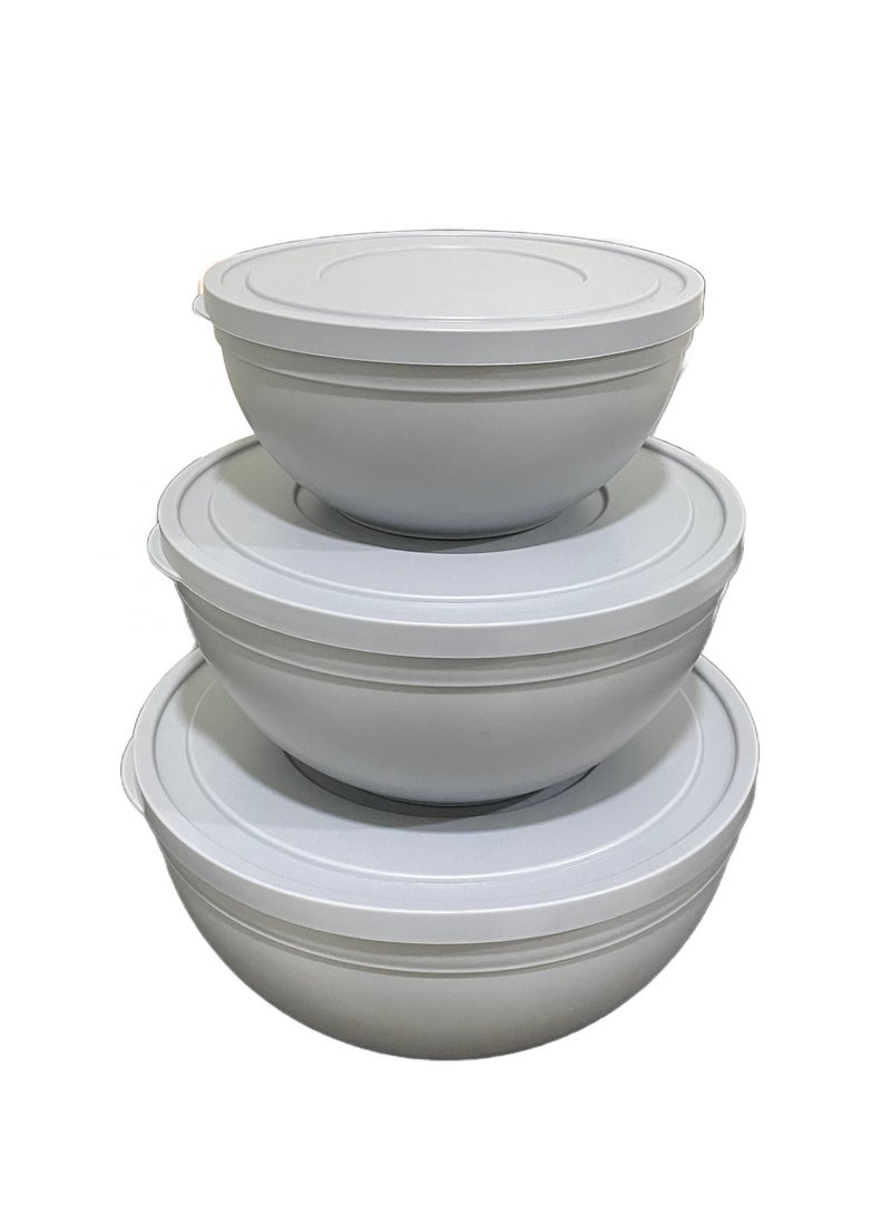 MAXQON Sandy Frosted Bowl with Lid (Small, 1.2 Liters) Food Storage  - Image 3