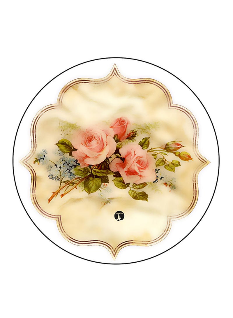 Flowers Printed Mouse Pad Multicolour