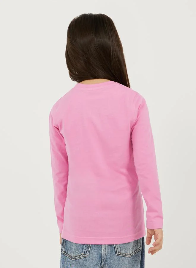 Styli Solid Round Neck T-Shirt