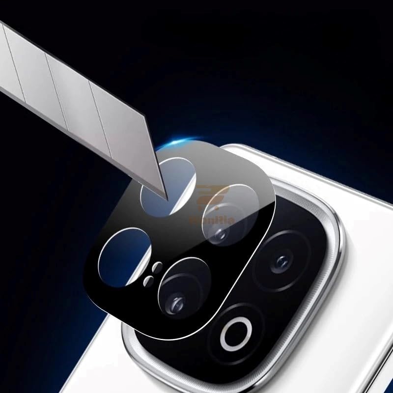 WonRia Back Camera Lens Protector for iQOO 13 5G Camera Glass Protector Guard [3D Premium] - Black - Image 3