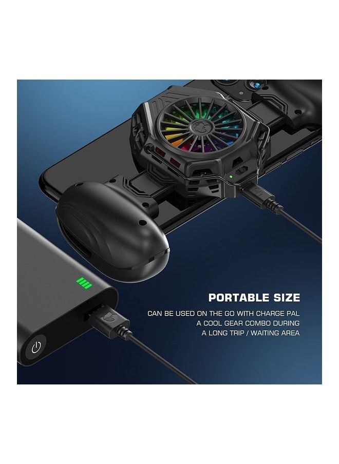 NIBEMINENT - F8 Pro Snowgon Mobile Joystick Game Controller with Cooling Fan Smartphone Cooler for Android Phone / iPhone Gamepad - Image 1