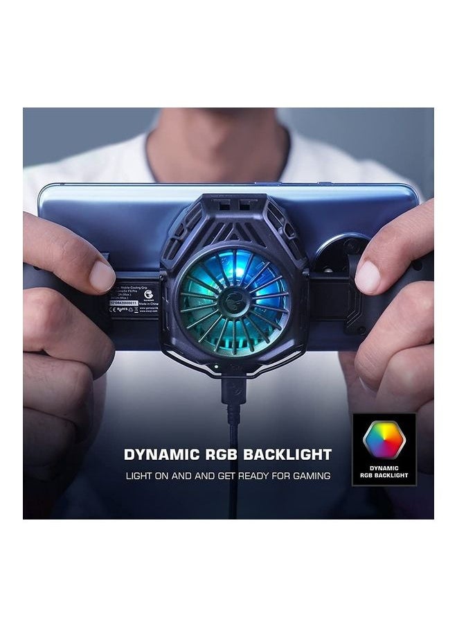 NIBEMINENT F8 Pro Snowgon Mobile Joystick Game Controller with Cooling Fan Smartphone Cooler for Android Phone / iPhone Gamepad  - Image 3