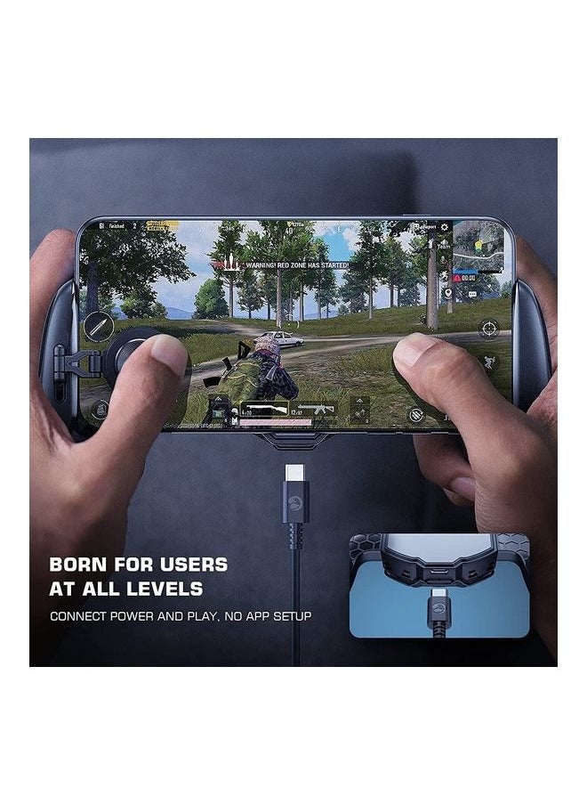 NIBEMINENT F8 Pro Snowgon Mobile Joystick Game Controller with Cooling Fan Smartphone Cooler for Android Phone / iPhone Gamepad  - Image 4