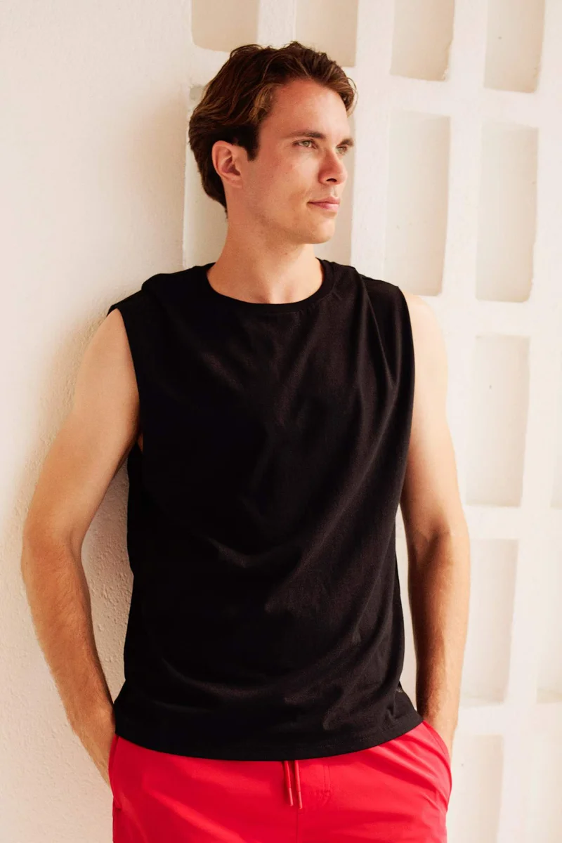 DeFacto 100% Cotton Boxy Fit Tank Top