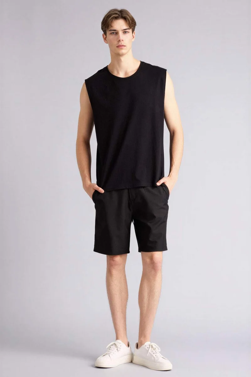 Defacto  100% Cotton Boxy Fit Tank Top for Men | Best Price UAE