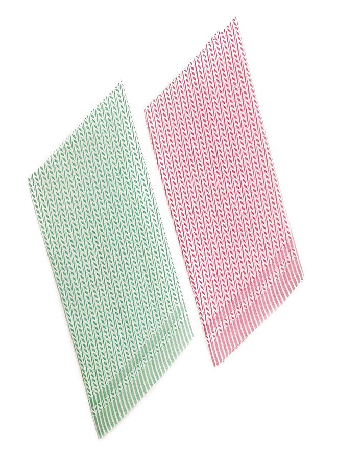 AVKA Studio Indian Bath Towels Quick Drying Boho Chic Cotton Handloom Indian Towels 30x60 Inches Set of 2 - Image 1