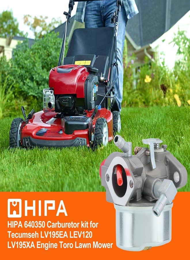 HIPA 640350 Carburetor + 36905 Air Filter for Toro 20016 20017 20018 6.75HP Recycler Lawn Mower Tecumseh 640303 640271 LEV100 LEV105 LEV120 LV195EA / LV195XA Engine - Image 2