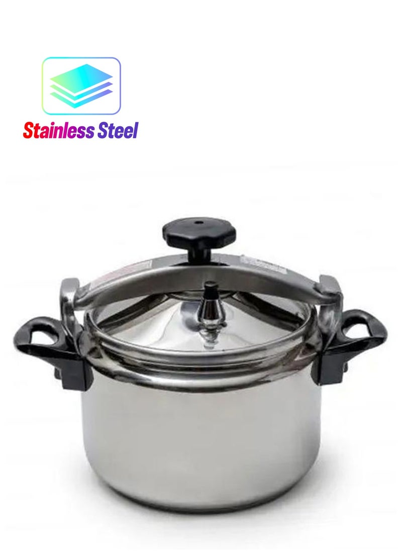 Volcano Steel Pressure Cooker 7 Liters Silver 