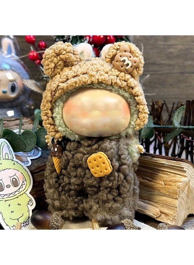 Cute Doll Outfit Stylish Universal Cartoon Doll Clothes Compatible With 17cm LABUBU Dolls Dress-up Your Dolls Cloth Accessories For Keychain Doll（Only Cloth） - Image 2