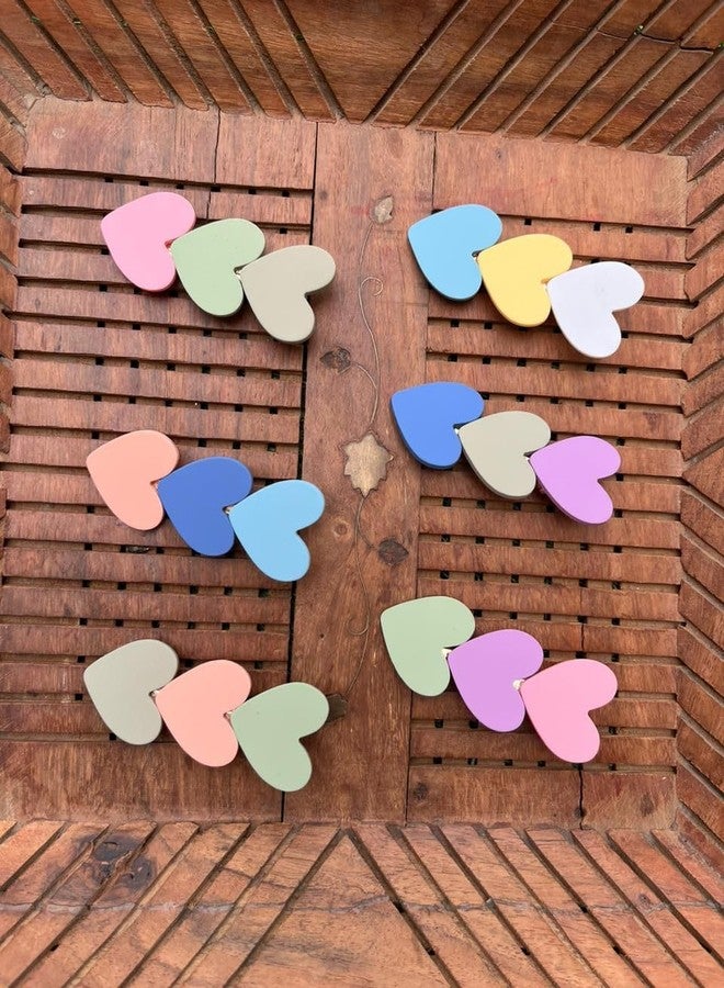 Radhya Accessories Colorful Heart hair clip Matte finish hair clip for Women Strong grip hair clips for girl Korean hair accessories (Pack of 2) - Image 4