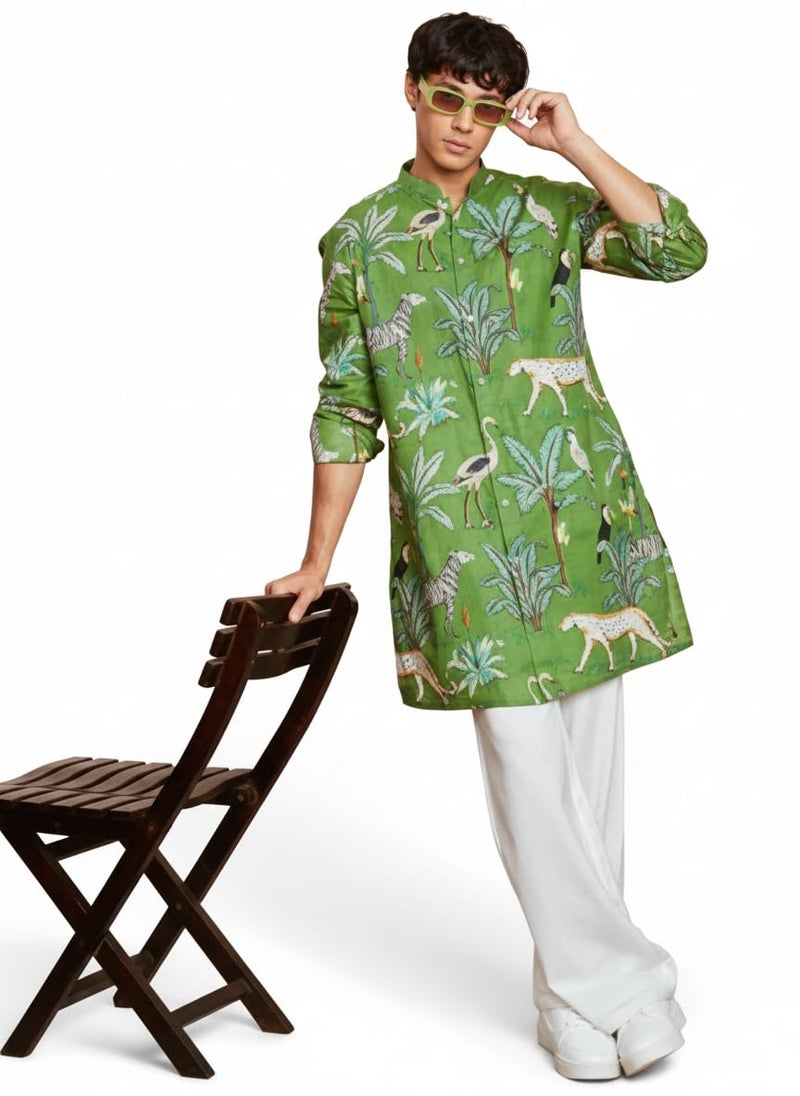 Fashtastic Men's White Korean Cotton Pant | Baggy Pajama for Kurta | Loose Fit Pajama for Kurta | (White, 38) - Image 5