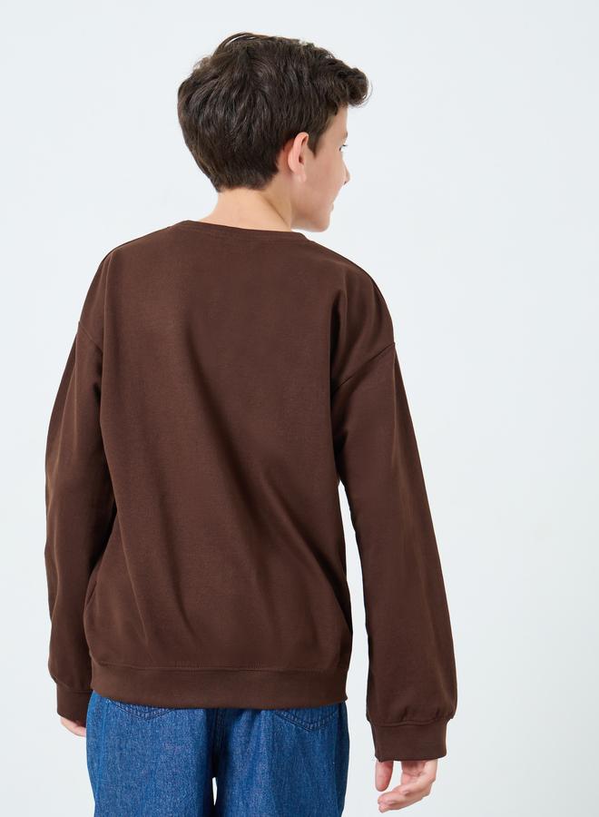 Styli Teens Drop Shoulder Graphic Sweatshirt - Image 4