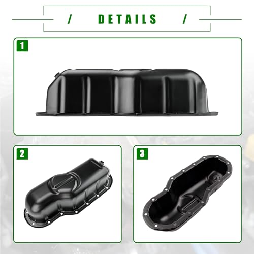PartsFlow 264-475 Engine Oil Pan Lower Compatible with Toyota Tundra Sequoia 2007-2014 Land Cruiser 2008-2014 Lexus LX570 2008-2014 5.7L V8 Replace 12102-38010 - Image 5