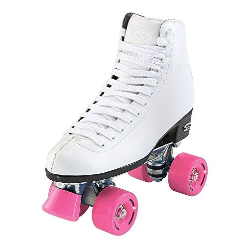 Riedell RW Wave Roller Skate Quad Roller Skates for IndoorOutdoor White Size 5